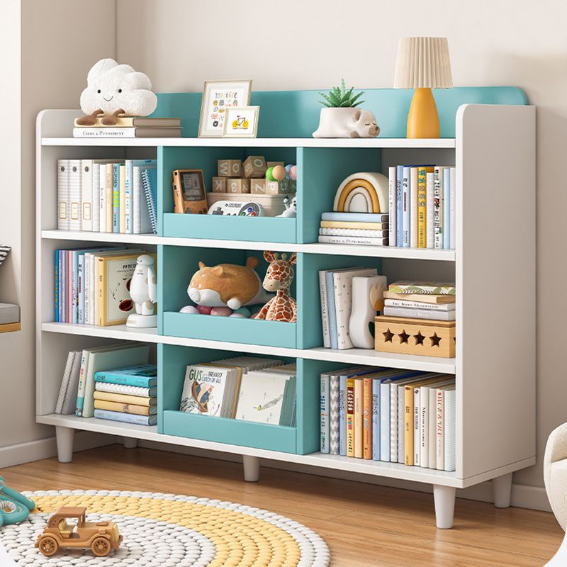 11.8"H Modern Bookshelf Engineered Wood 4-Shelf Standard Bookcase for Home Office Clearhalo 'Bookcases' 'furn' 'furn_bookcases' 'Furniture' 'Office Furniture' 1200x1200_479a2009-91b3-4434-b8e4-6412b43ae860