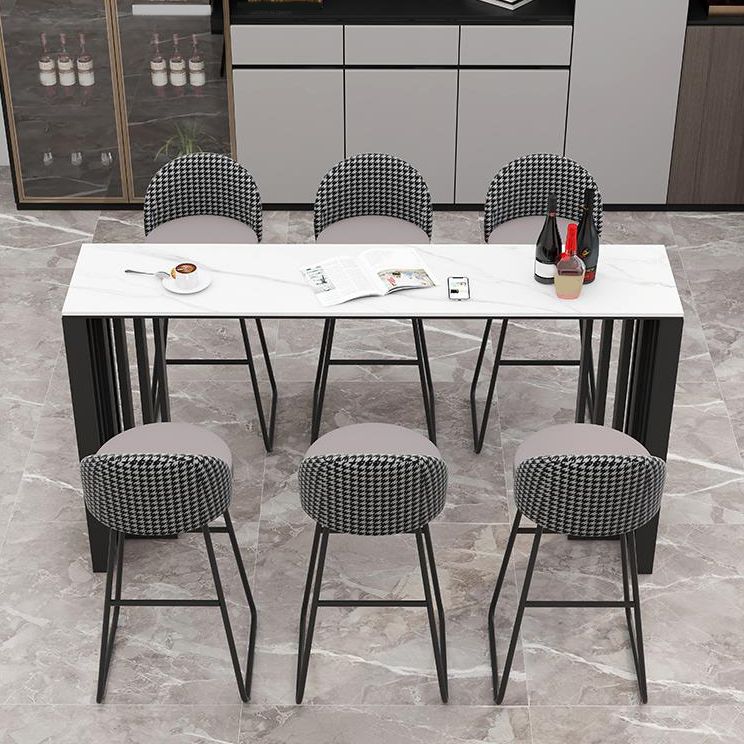 Modern Style Bar Table Rectangle Stone Bar Table for Living Room Clearhalo 'Bar Furniture' 'Bar Tables' 'bar_tables' 'furn' 'furn_bar_tables' 'Furniture' 'Kitchen & Dining Furniture' 1200x1200_479a269e-9b92-4883-b53b-c9ecb5483001