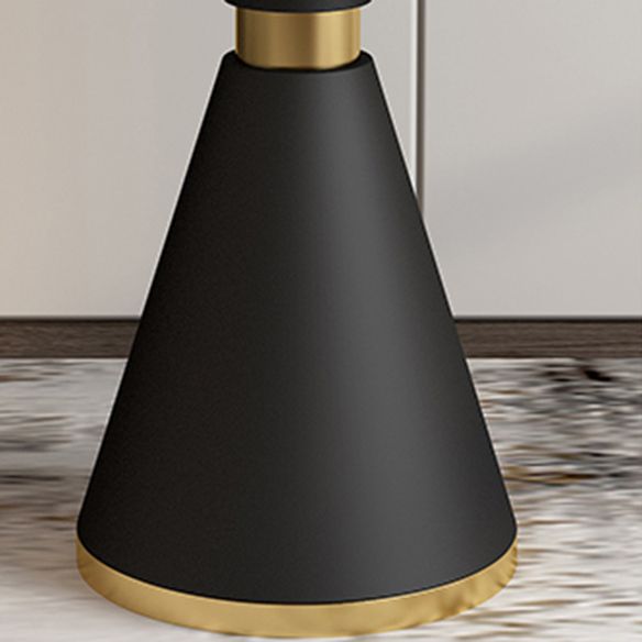 Glam Sintered Stone Dining Room Set with Round Table and Black Leg Dining Table Furniture Clearhalo 'Dining Room Sets' 'Dining Tables & Seating' 'dining_room_set' 'furn' 'furn_dining_room_set' 'Furniture' 'furniture_dining_room_set' 'Kitchen & Dining Furniture' 'kitchen&dining_furn' 'kitchen' 1200x1200_479a5d3d-4d11-40b3-ae4e-e3ae42342bd9