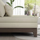 Contemporary 29.52" H Wood Frame Cotton Blend Armless Sofa Bed
