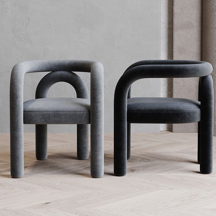 Contemporary Upholstered Side Chairs Open Back Side Chair for Home Clearhalo 'Dining Chairs' 'Dining Tables & Seating' 'dining_chair' 'furn' 'furn_dining_chair' 'Furniture' 'furniture_dining_chair' 'Kitchen & Dining Furniture' 1200x1200_479c40f8-d361-4582-8bfd-d5406fe5840f