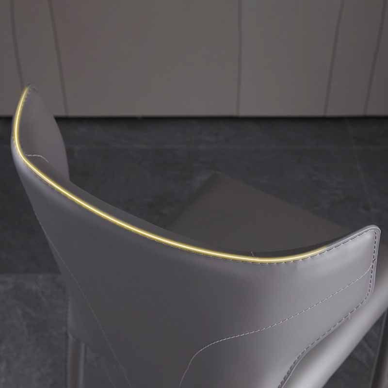 Modern Style Home Side Chair Wingback Leather Upholstered Dining Room Chair Clearhalo ' kitchen&dining_furn' 'Dining Chairs' 'Dining Tables & Seating' 'dining_chair' 'furn' 'furn_dining_chair' 'Furniture' 'furniture_dining_chair' 'Kitchen & Dining Furniture' 'kitchen' 1200x1200_479cb66f-a62f-4db1-b087-e05e687a9970