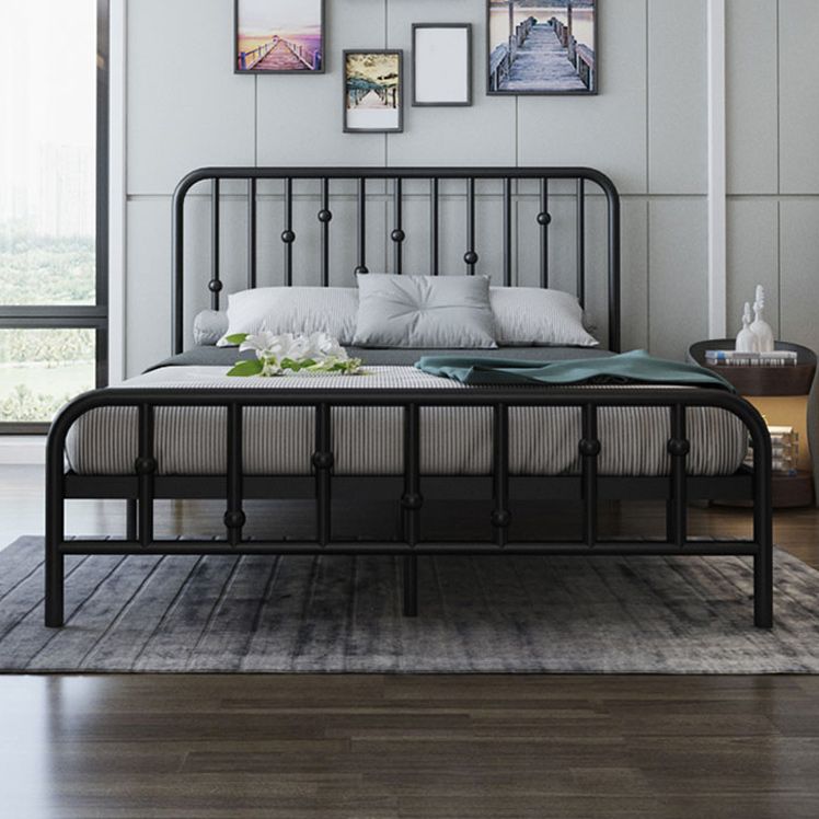 Luxe low profile bedframe metalen standaardbed met hoofdeinde met hoofdeinde