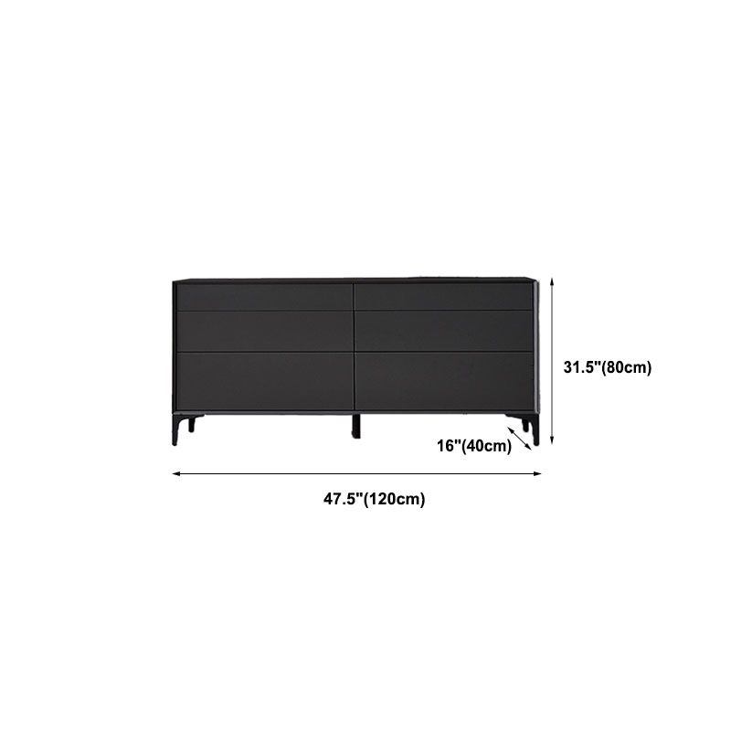Black Buffet Sideboard Sintered Stone Top Server with Door and Drawer Clearhalo 'buffet_sideboard' 'Buffets & Sideboards' 'furn' 'furn_buffet_sideboard' 'Furniture' 'Kitchen & Dining Furniture' 1200x1200_479f701c-e72d-4cb7-a1e5-8dd142bac4a4