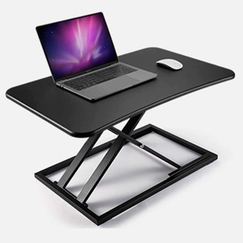 Wooden Folding Standing Office Desk Converter Rectangular Shaped in ...