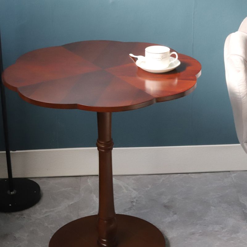 Brown Solid Oak End Table, Round Gloss Contemporary Side Table Clearhalo 'Coffee & Accent Tables' 'End & Side Tables' 'end_side_table' 'end_side_tables' 'furn' 'furn_end_side_tables' 'Furniture' 'furniture_end_side_table' 'Living Room Furniture' 1200x1200_47a038c7-0311-4212-803a-b27393137f5c