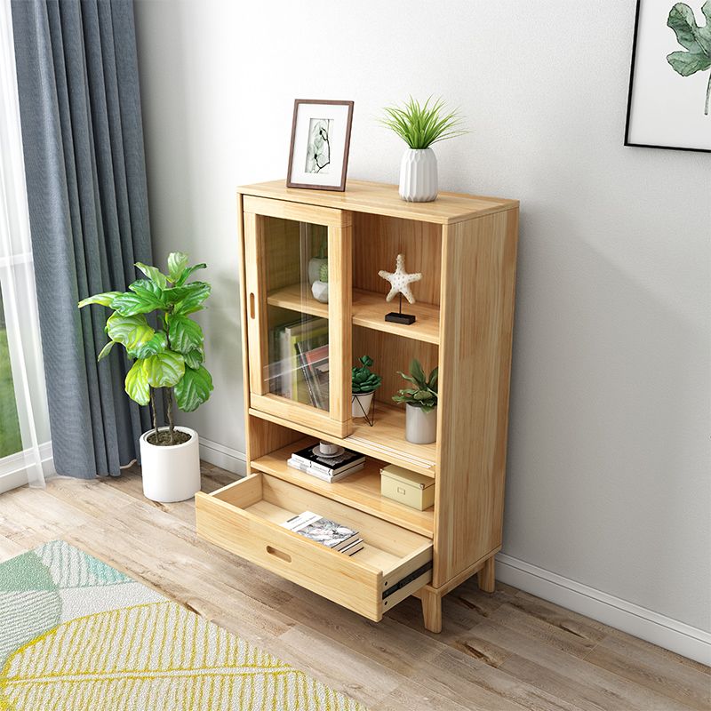 Wooden Modern Bookcase Standard Natural Closed Back Bookshelf with Shelves Clearhalo 'Bookcases' 'furn' 'furn_bookcases' 'Furniture' 'Office Furniture' 1200x1200_47a0ccc8-e79c-4d48-9dc5-44572460e71a