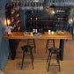 Pine Wood Bar Dining Table Industrial Bar Dining Table with Black Sled Base Clearhalo 'Bar Furniture' 'Bar Tables' 'bar_tables' 'Furniture' 'furniture_bar_tables' 'Kitchen & Dining Furniture' 1200x1200_47a29027-c211-474b-bd76-4167dd4e34ea