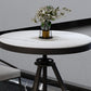 Modern Style Home Sintered Stone Dining Table Round Shape Table with Single Pedestal Base Clearhalo ' dining_table' 'Dining Tables & Seating' 'Dining Tables' 'furn' 'furn_dining_table' 'Furniture' 'furniture_dining_table' 'Kitchen & Dining Furniture' 'kitchen&dining_furn' 'kitchen' 'kitchen_dining_table' 1200x1200_47a30208-d19f-4c96-806e-cc7dd6f26f0c