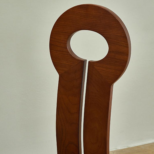 Silla de comedor sin tramas de madera sólida de madera de madera sólida para el brazo de madera sólida