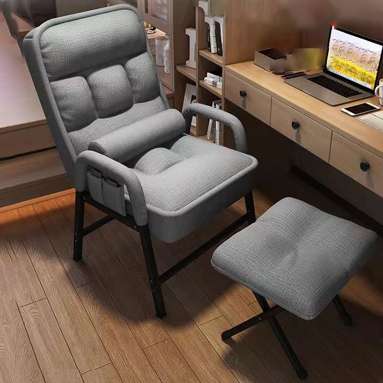 Eigentijdse armstoel verstelbare achterhoogte armstoel met gestoffeerd