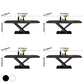Metal Modern Rectangular Dining Table Sintered Stone Table for Dining Room Clearhalo ' dining_table' 'Dining Tables & Seating' 'Dining Tables' 'Furniture' 'furniture_dining_table' 'Kitchen & Dining Furniture' 'kitchen&dining_furn' 'kitchen' 'kitchen_dining_table' 1200x1200_47a52ba4-983a-4fa1-b88d-037de9d6feb3