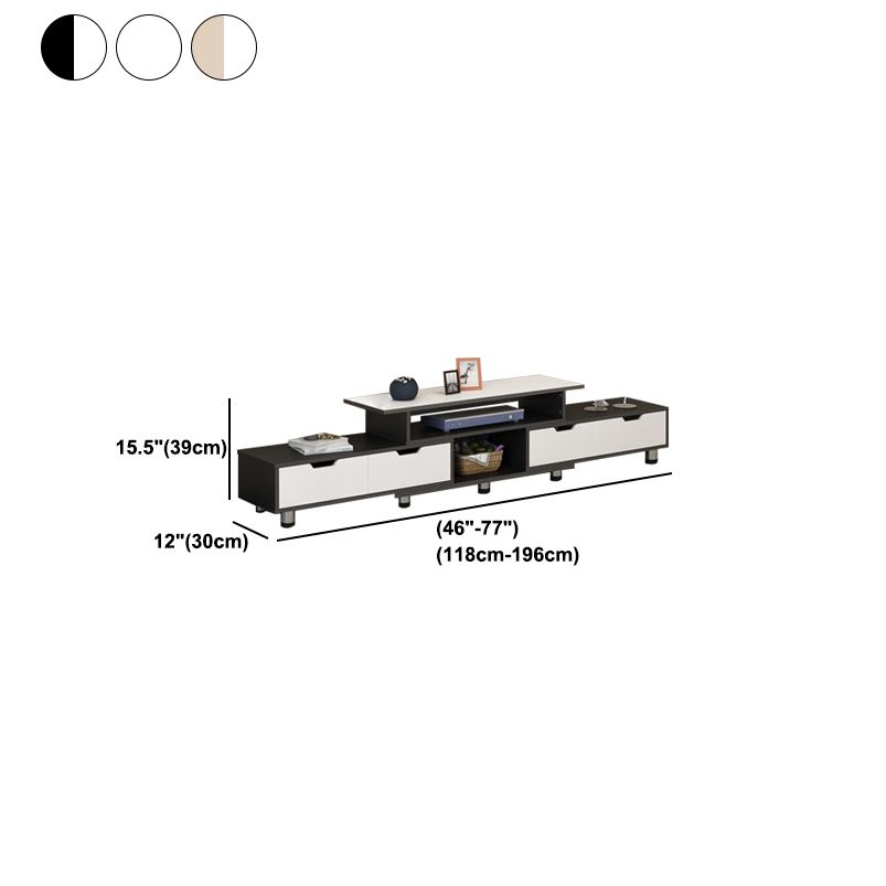 スカンジナビアのテレビメディアスタンドエンジニアリングウッドテレビスタンドコンソール