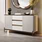 Strete sideboard di pietra server moderno e contemporaneo con armadi e cassetti