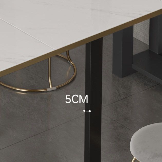 Rectangle Dîner table de cuisine table de cuisine contemporaine table à manger