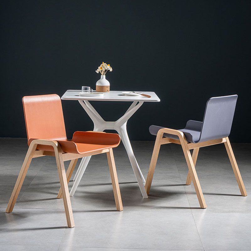 Contemporary Style Dining Chairs Armless Chairs for Kitchen with Wooden Legs Clearhalo ' kitchen&dining_furn' 'Dining Chairs' 'Dining Tables & Seating' 'dining_chair' 'furn' 'furn_dining_chair' 'Furniture' 'furniture_dining_chair' 'Kitchen & Dining Furniture' 'kitchen' 1200x1200_47a8b684-57f2-4503-ae95-568b1f5ff208