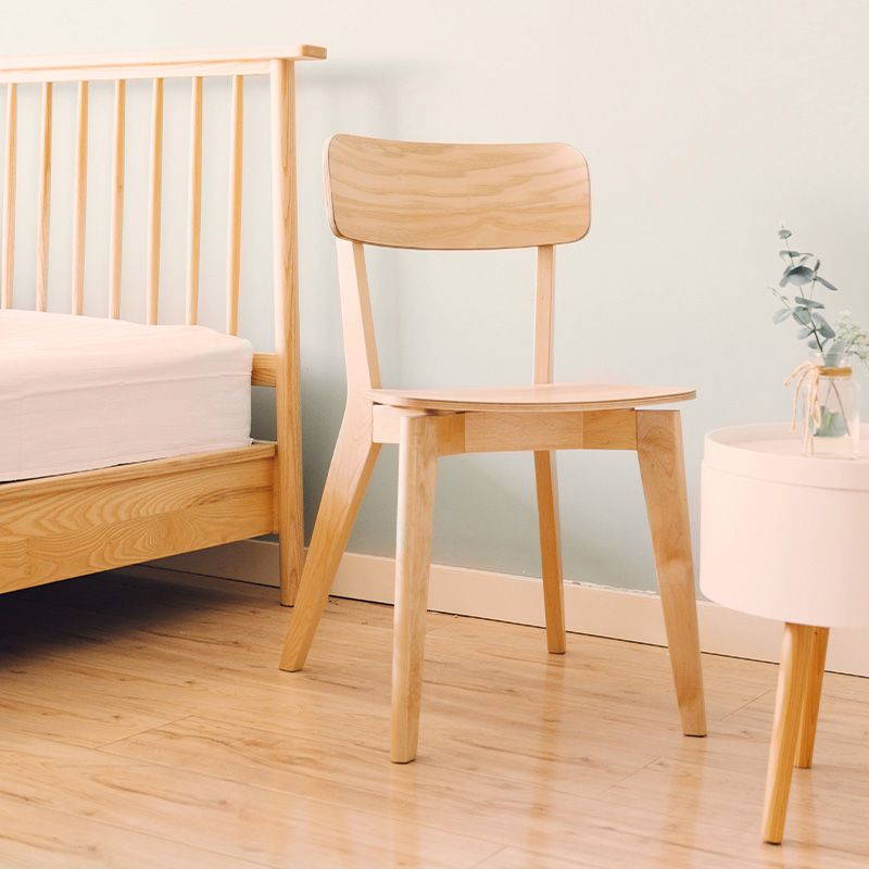 Minimalist Open Back Kitchen Dining Side Chair Solid Wood Dining Side Chair Clearhalo ' kitchen&dining_furn' 'Dining Chairs' 'Dining Tables & Seating' 'dining_chair' 'furn' 'furn_dining_chair' 'Furniture' 'furniture_dining_chair' 'Kitchen & Dining Furniture' 'kitchen' 1200x1200_47a8fb18-19c5-4a2a-adaa-eacaa06c4a29