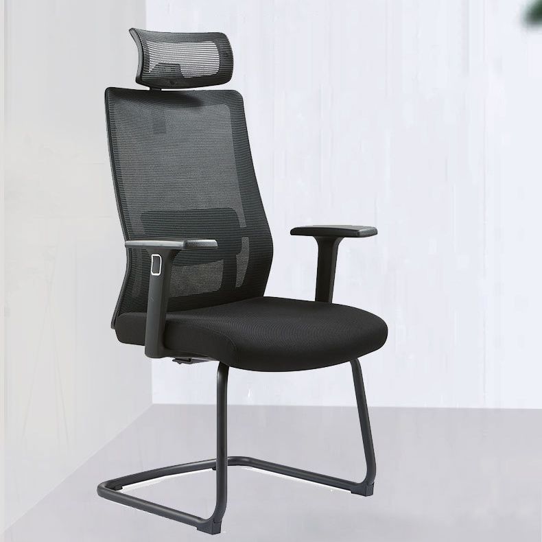 Modern Desk Chair Mesh Computer Chair Conference Chair No Wheel Clearhalo 'furn' 'furn_office_chair' 'Furniture' 'Office Chairs' 'Office Furniture' 'office_chair' 1200x1200_47ad42be-b85b-4933-b76a-8156bf9725bf