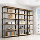 Metal Etagere Bookcase Industrial Open Back Book Shelf with Shelves for Office and Home Clearhalo 'Bookcases' 'Furniture' 'furniture_bookcases' 'kitchen' 'kitchen_bookcases' 'Living Room Furniture' 'Office Furniture' 1200x1200_47aecdb2-5443-45df-b9b3-418d37bc3f32