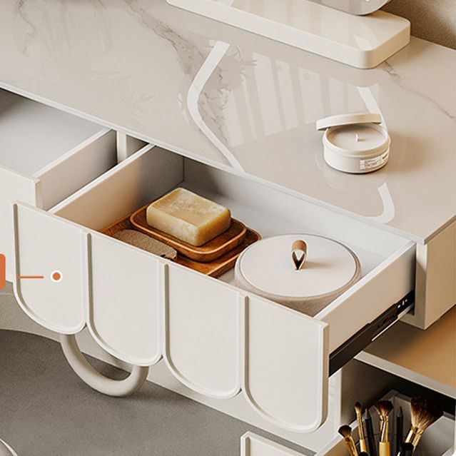 照明ミラーメイクアップバニティデスクホワイトバニティドレッシングテーブルセット