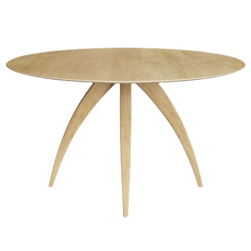 Round Solid Pinewood Wood Color Dining Table Simplicity Fixed Table for Dining Room Clearhalo ' dining_table' 'Dining Tables & Seating' 'Dining Tables' 'furn' 'furn_dining_table' 'Furniture' 'furniture_dining_table' 'Kitchen & Dining Furniture' 'kitchen&dining_furn' 'kitchen' 'kitchen_dining_table' 1200x1200_47b11b13-cb68-4021-8e40-56857bb6f7f8