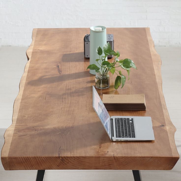 Solid Wood Work Table Home Office Free Form Modern Writing Desk Clearhalo 'furn' 'furn_office_desk' 'Furniture' 'Office Desks' 'Office Furniture' 'office_desk' 1200x1200_47b1ede9-6d6f-4b21-b0a1-c9a77c79f8c2