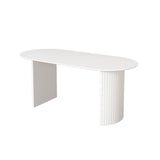 Modern Style Dining Table Double Pedestal Table for Dining Room