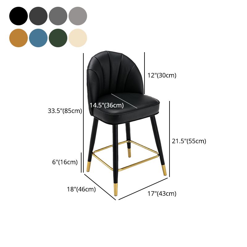 Scandinavian Footrest Living Room Stool Matte Finish Upholstered Barstool Clearhalo 'Bar Furniture' 'Bar Stools' 'bar_stools' 'furn' 'furn_bar_stools' 'Furniture' 'furniture_bar_stools' 'Kitchen & Dining Furniture' 1200x1200_47b4d310-ea90-4ade-a6cb-3bc9223bdff2