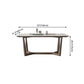Rectangle Mid-Century Modern Dining Table White Tone Fixed Table with Sintered Stone Clearhalo ' dining_table' 'Dining Tables & Seating' 'Dining Tables' 'furn' 'furn_dining_table' 'Furniture' 'furniture_dining_table' 'Kitchen & Dining Furniture' 'kitchen&dining_furn' 'kitchen' 'kitchen_dining_table' 1200x1200_47b510b0-f614-40c0-8786-9d4b788e6468