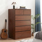 Coffre d'accentuation en bois contemporain de 42,9 pouces de haut avec 6 tiroirs
