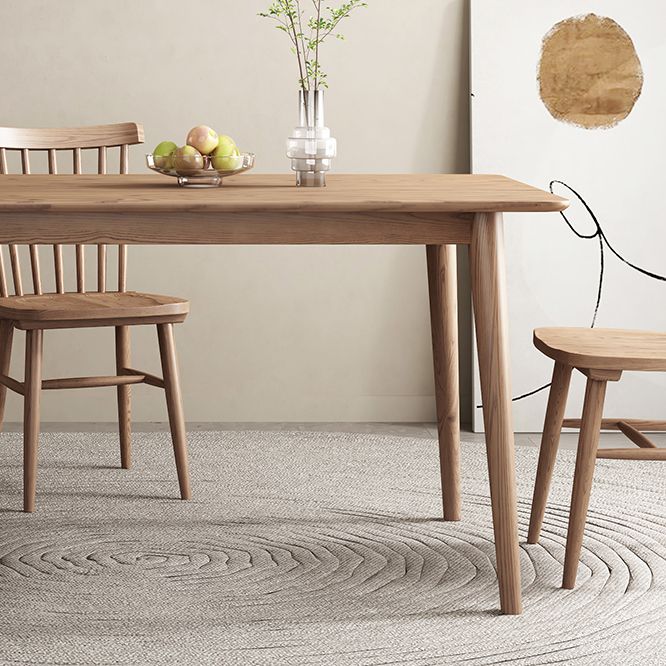 Rectangle Ash Solid Wood Table Modern Dining Table with 4 Legs for Restaurant Clearhalo ' dining_table' 'Dining Tables & Seating' 'Dining Tables' 'furn' 'furn_dining_table' 'Furniture' 'furniture_dining_table' 'Kitchen & Dining Furniture' 'kitchen&dining_furn' 'kitchen' 'kitchen_dining_table' 1200x1200_47b851bf-edd8-4ad5-9e07-18d3437065c6