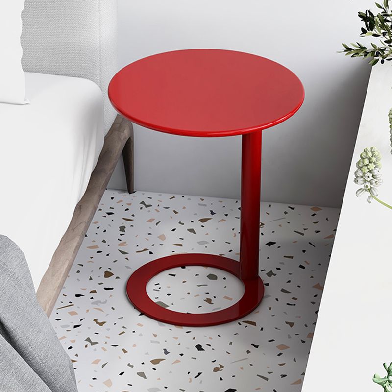 26" Tall Metal End Table Round Modern Pedestal Accent Side Table Clearhalo 'Coffee & Accent Tables' 'End & Side Tables' 'end_side_table' 'end_side_tables' 'furn' 'furn_end_side_tables' 'Furniture' 'furniture_end_side_table' 'Living Room Furniture' 1200x1200_47baf33d-9172-40b4-9750-7780ab737c8c