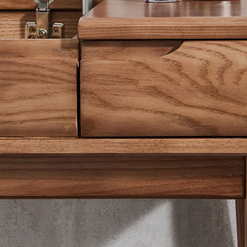 Tradizionale scrivania vanity lancio a specchio singolo doppio cassettiera dritto in piedi