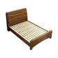 84.65 inch Wide Traditional Bed Frame Rubberwood Standard Bed with Headboard