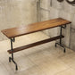 Rectangle Bar Dining Table Contemporary Bar Table with Black Trestle Base Clearhalo 'Bar Furniture' 'Bar Tables' 'bar_tables' 'furn' 'furn_bar_tables' 'Furniture' 'Kitchen & Dining Furniture' 1200x1200_47c14f22-4ad9-4c7c-942b-8a4918d9cdc9