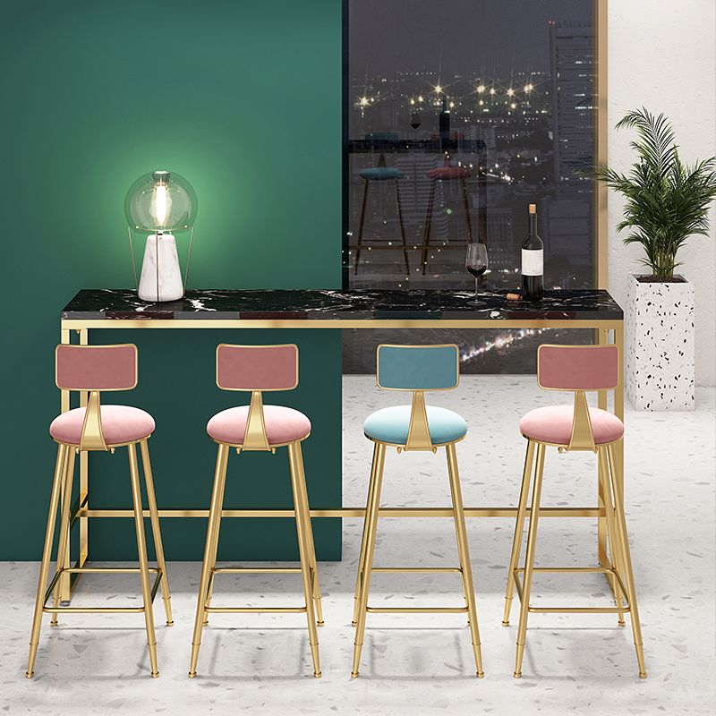 Marble Rectangle Counter Height Dining Table Indoor Footrest Pub Height Dining Table Clearhalo 'Bar Furniture' 'Bar Tables' 'bar_tables' 'furn' 'furn_bar_tables' 'Furniture' 'furniture_bar_tables' 'Kitchen & Dining Furniture' 1200x1200_47c2ee43-b8d9-4648-a5aa-31b5ffa00115