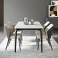 Industrial Rectangle Dining Table White Stone Top Table with Black Metal Legs Clearhalo 'Dining Tables & Seating' 'Dining Tables' 'dining_table' 'furn' 'furn_dining_table' 'Furniture' 'Kitchen & Dining Furniture' 1200x1200_47c32337-771a-4165-8d41-7045db6c5372