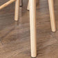 Contemporary Wood Stool Rectangle Seat Counter Stool in Matte Finish