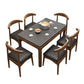 Modern Stone Rectangle Dining Table Rubber Wood Base for Dining Room Clearhalo 'Dining Tables & Seating' 'Dining Tables' 'dining_table' 'furn' 'furn_dining_table' 'Furniture' 'Kitchen & Dining Furniture' 1200x1200_47c49b3a-80f6-4b1f-a3f9-a6a246318402
