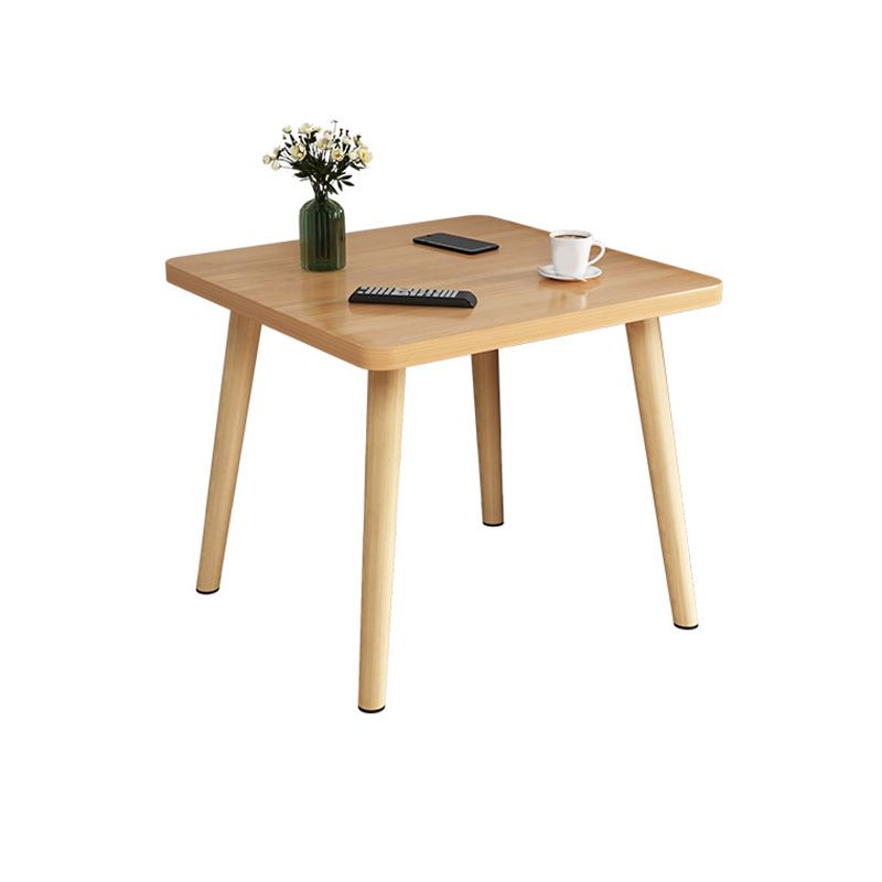 Stand de madera de 16.5 "de altura en blanco / negro / amarillo / natural