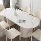 Oval Sintered Stone White Tone Dining Table Simplicity Double Pedestal Table for Dining Room Clearhalo ' dining_table' 'Dining Tables & Seating' 'Dining Tables' 'Furniture' 'furniture_dining_table' 'Kitchen & Dining Furniture' 'kitchen&dining_furn' 'kitchen' 'kitchen_dining_table' 1200x1200_47c7f289-2cb0-4691-b8e8-5ec4086e1099