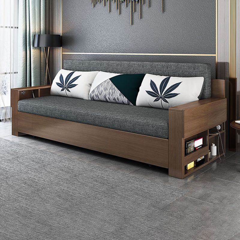 Dormita da 30 "divano dormiente contemporaneo futon grigio divano dormiente