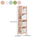 Contemporary Plastic Bookshelf Open Back Bookcase for Living Room