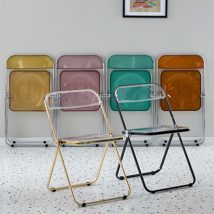 Open Back Dining Side Chair Foldable Armless Dining Chairs with Metal Legs Clearhalo ' kitchen&dining_furn' 'Dining Chairs' 'Dining Tables & Seating' 'dining_chair' 'furn' 'furn_dining_chair' 'Furniture' 'furniture_dining_chair' 'Kitchen & Dining Furniture' 'kitchen' 1200x1200_47cf5ee1-e66a-4fdd-8f45-ad1f7ab8e28e