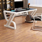 Hedendaags glas Top Office Desk 29.53-inch Tall Writing Desk