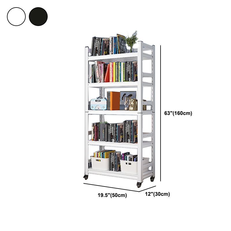 Open Standard Bookshelf Modern Minimalist Metal Rectangular Bookcase Clearhalo 'Bookcases' 'furn' 'furn_bookcases' 'Furniture' 'Office Furniture' 1200x1200_47d10a09-9b7e-47f2-9b27-e7975c5a8d44