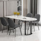 Simplicity Style Sintered Stone Dining Table Freeform Shape Table with Double Pedestal Base Clearhalo ' dining_table' 'Dining Tables & Seating' 'Dining Tables' 'furn' 'furn_dining_table' 'Furniture' 'furniture_dining_table' 'Kitchen & Dining Furniture' 'kitchen&dining_furn' 'kitchen' 'kitchen_dining_table' 1200x1200_47d1997b-32af-4a52-99e9-128b10b8ec1d