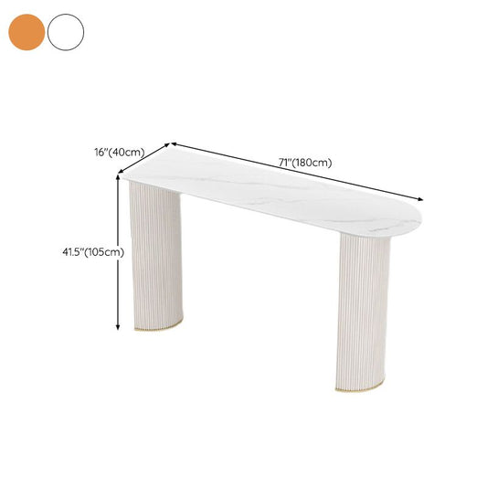 Industrial Free Form Bar Height Table Stone and Iron Bar Table with Double Pedestal Clearhalo 'Bar Furniture' 'Bar Tables' 'bar_tables' 'furn' 'furn_bar_tables' 'Furniture' 'Kitchen & Dining Furniture' 1200x1200_47d3f96b-1993-4460-bbbd-a9dbe4581beb