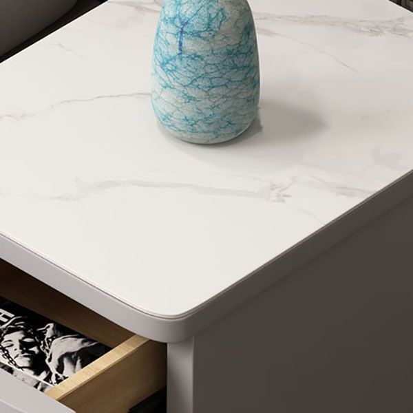 Stone Nightstand Classic Glam Bedside Cabinet with 2 Drawers Clearhalo 'Bedroom Furniture' 'furn' 'furn_night_stand' 'Furniture' 'night_stand' 'Nightstands' 1200x1200_47d4fabc-1a0a-46ab-a79d-afbf0554ed02