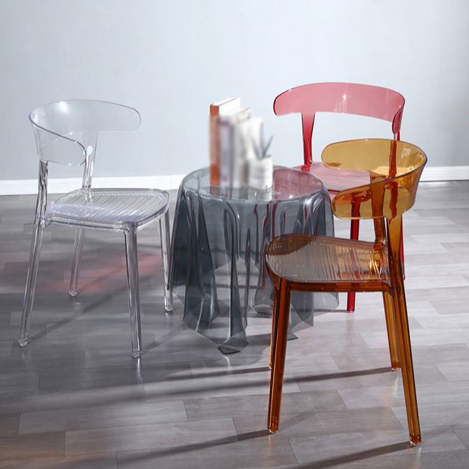 Nordic Style Plastic Dining Room Chair Open Back Dining Side Chair for Restaurant Use Clearhalo ' kitchen&dining_furn' 'Dining Chairs' 'Dining Tables & Seating' 'dining_chair' 'furn' 'furn_dining_chair' 'Furniture' 'furniture_dining_chair' 'Kitchen & Dining Furniture' 'kitchen' 1200x1200_47d7395d-5161-48d6-bff2-87c3806c1bd7